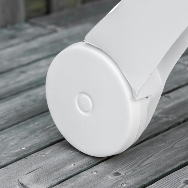 English Elm Outsunny Outdoor Chaise Lounge Chair With Wheels, Adjustable 5-Level Recline For Pool & Garden Fun W2225P174109-GIGA