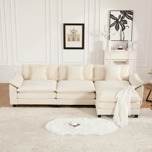 English Elm Wider Ergonomic Loveseat with Breathable Chenille Upholstery, Modular Design, Plush Double-Layer Cushioning W1143S00041 W1143S00041