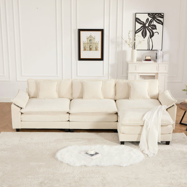 English Elm Wider Ergonomic Loveseat with Breathable Chenille Upholstery, Modular Design, Plush Double-Layer Cushioning W1143S00041 W1143S00041