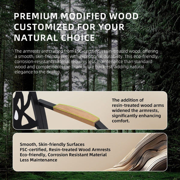 English Elm Outdoor Patio Dining Chairs Set Of 2 - Weather-Resistant Sunbrella Cushions & Nature-Inspired Design W1886P272372-GIGA