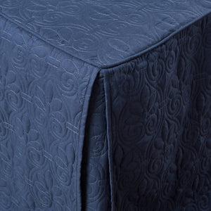 JLA Home Madison Park - 3 Madison Park Quebec Quilted Bedspread Set with Split-Corner Pleats, Box Stitching, Antimicrobial Freshness Navy MP13-6481