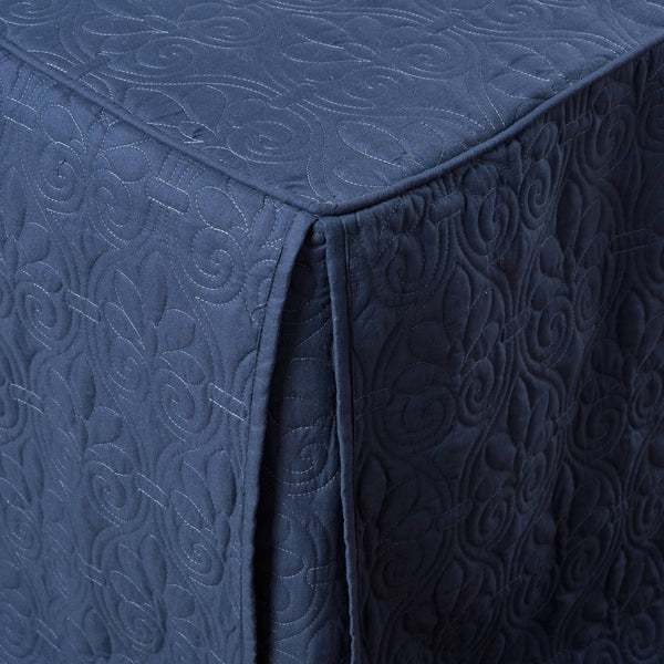 JLA Home Madison Park - 3 Madison Park Quebec Quilted Bedspread Set with Split-Corner Pleats, Box Stitching, Antimicrobial Freshness Navy MP13-6481
