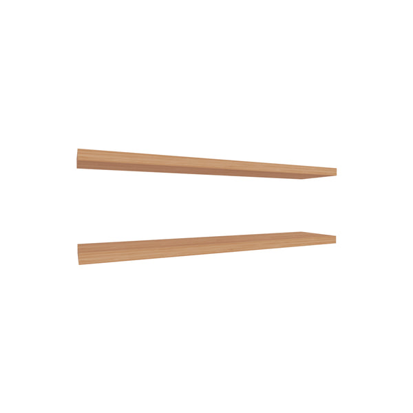 English Elm Floating Shelf Lyle Beige Pine Set of Two – Space-Saving Engineered Wood Shelves 47.2" x10.2" Durable Stylish Décor B092P238728