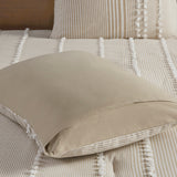 Harbor House Anslee Cottage/Country 3 Piece Cotton Yarn Dyed Comforter Set HH10-1690 Taupe