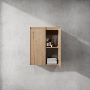 English Elm 12" Bathroom Side Cabinet - Sleek Wall-Mounted Organizer With Soft-Close Doors & Stylish Design W999S00216