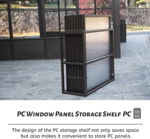 English Elm 10x14ft Aluminum Lean to Solarium with Polycarbonate Panels and Dual Sliding Doors W1859P238681
