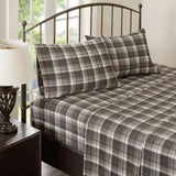 Woolrich Flannel Lodge/Cabin Sheet Set WR20-1796 Brown Plaid