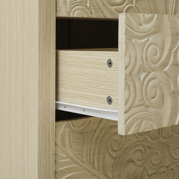 English Elm 3 Drawer Cabinet - Stylish & Versatile Storage Solution For Bedroom, Living Room, Or Study Decor W688P225270