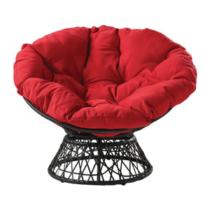 OSP Home Furnishings Papasan Chair Red