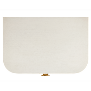 Briallen Elegant White Nightstand with Gold Floral Pull, Soft-Close Drawers & Safety Features