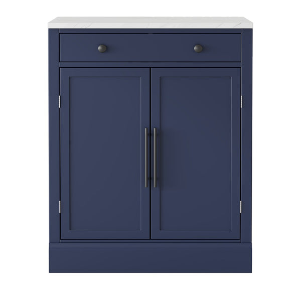 English Elm Topmax Modern Freestanding Kitchen Pantry - Stylish Storage Solution In Blue! N717P221574C-GIGA