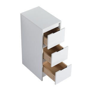 English Elm 72" Freestanding Vanity Combination With Soft-Closing Drawers, Glossy White Storage Solution For Modern Bathrooms W999S00429