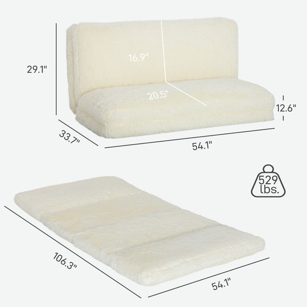 English Elm Bean Bag Plush Floor Sofa Sleeper Foldable Foam Lounge for Studio or Teen Room T3971P405943