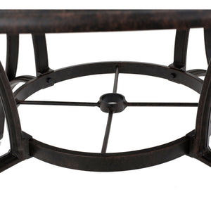 English Elm Christopher Knight Home® - Outdoor Cast Aluminum Circular Dining Table - Elegant Bronze Finish For Patios & Gardens, 49.75" N768P348388B