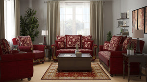 English Elm PrimeNest Timeberline Collection Upholstered Convertible Loveseat with Storage, Chenille Sleeper Sofa Foldout Burgundy B030P281787
