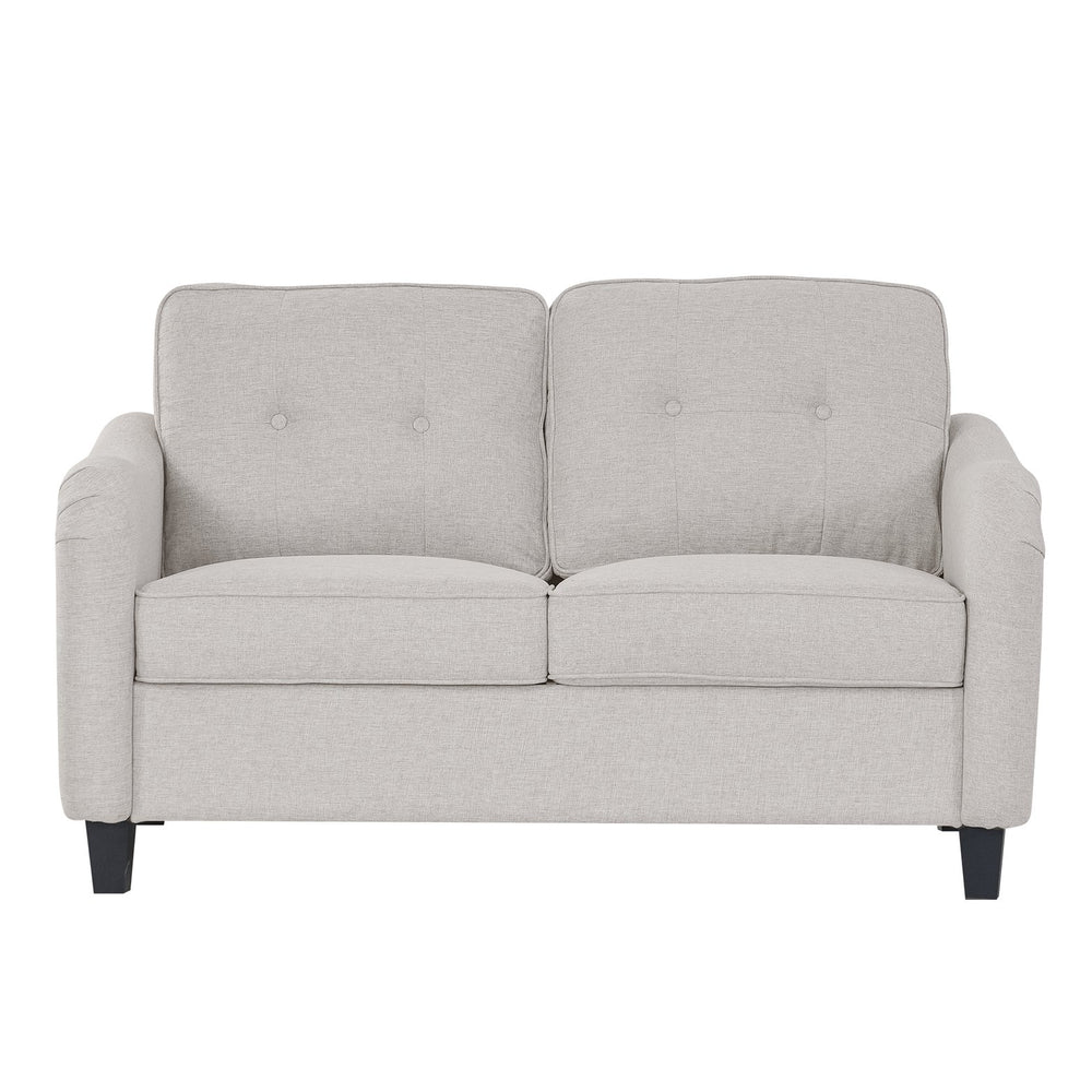 English Elm 3 Piece Living Room Sofa Set – Modern 3-Seater, 2-Seater Loveseat & Accent Armchair For Comfort W680S00083