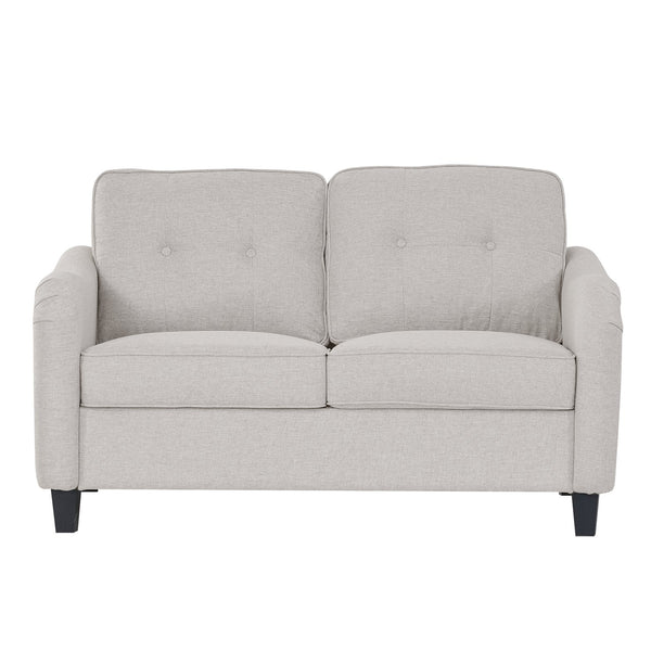 English Elm 3 Piece Living Room Sofa Set – Modern 3-Seater, 2-Seater Loveseat & Accent Armchair For Comfort W680S00083