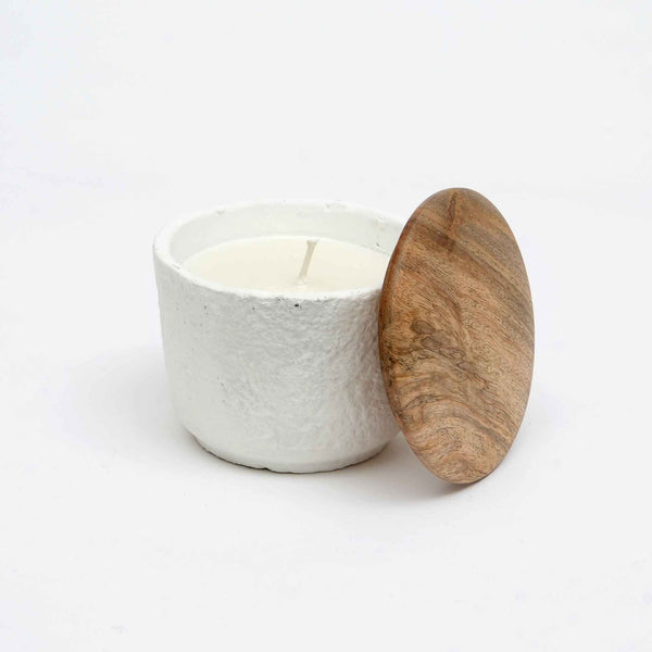 English Elm Jar Candle - Handcrafted Eco-Friendly Mimosa Scented Candle With Wooden Lid, 7Oz For Serenity B346P369773