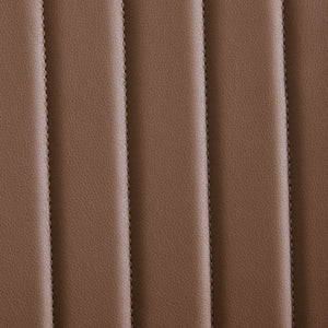 English Elm Dining Chairs Mid Century Modern Walnut Back Faux Leather Upholstered Seat Ergonomic Curved Back Waterproof PU Fabric Stable Metal Legs Brown W1143P379860