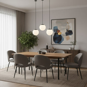 English Elm 10 Inch Etched Frosted Globe Led Pendant Light Dimmable for Kitchen or Hallway B370P399169