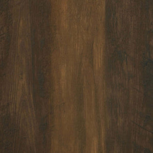 English Elm Sakai Dark Pine tall 4-door accent cabinet with slatted fronts, adjustable shelves, rustic-modern storage solution B062P358337