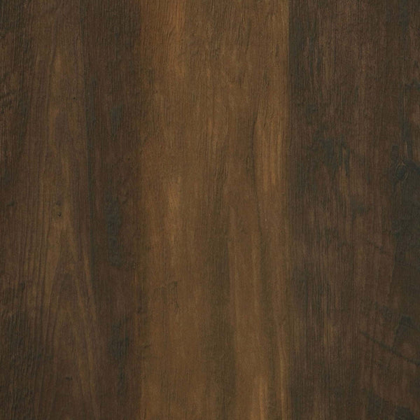 English Elm Sakai Dark Pine tall 4-door accent cabinet with slatted fronts, adjustable shelves, rustic-modern storage solution B062P358337