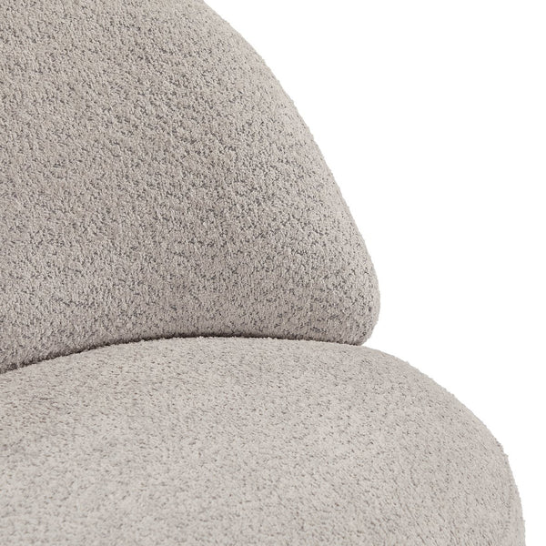 English Elm Accent chair with 360° Swivel, Cloud-Like Upholstery, Compact Space-Saving Design, Supports 260 lbs Light Gray W820P265190