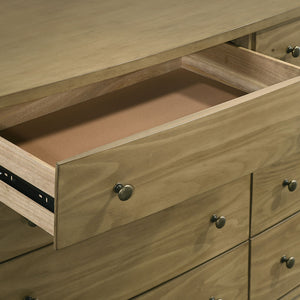 English Elm Menlo Natural Pine 8-Drawer Dresser Cabinet - Timeless Cottage Charm & Sturdy Storage Solution B062P378395
