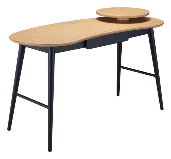 Zuo Modern Tarkiz Desk Natural - Stylish Rubberwood Design For Modern Homes, Perfect For Any Space & Aesthetic Natural Rubberwood 110512-zuo-modern