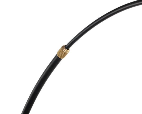 Sunpan Vern Floor Lamp – Stylish Arc Design with Unique Marble Base for Chic Living and Work Spaces Black