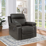 OSP Home Furnishings Bryson Recliner  Charcoal