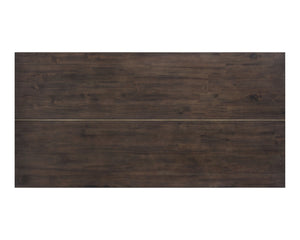 Sunpan JADE Dining Table - Dark Mango Acacia Wood with Antique Brass Inlay for Elegant Dining Experience 102928