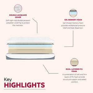 English Elm 13 Ultra Plush Gel Memory Foam Mattress 13in King—Cooling Gel, 4" Memory Layers, 9" Support Core, Boxed Delivery B2741P329266