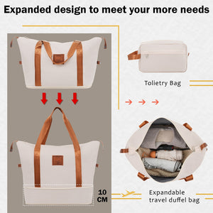 English Elm 2 Piece Abs Hard Shell Spinner Luggage Set with Tsa Lock Expandable Suitcases Khaki+Brown N732P198745K