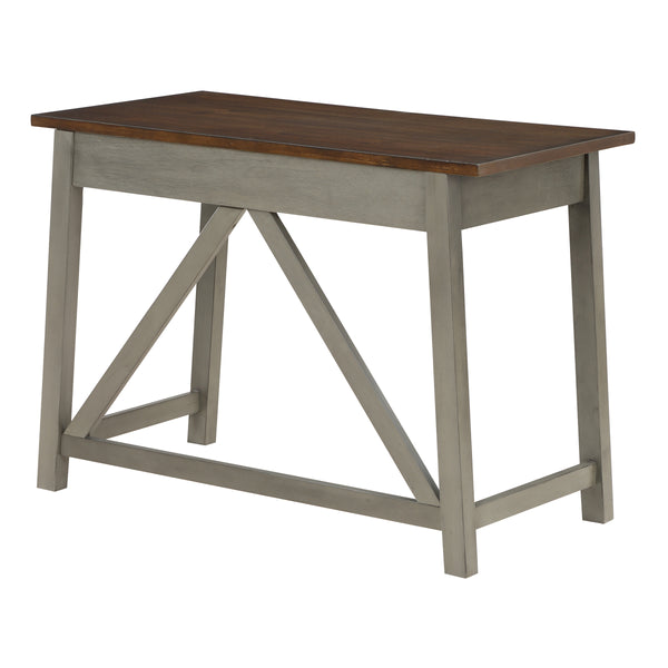 OSP Home Furnishings Milford Rustic Writing Desk Slate Grey