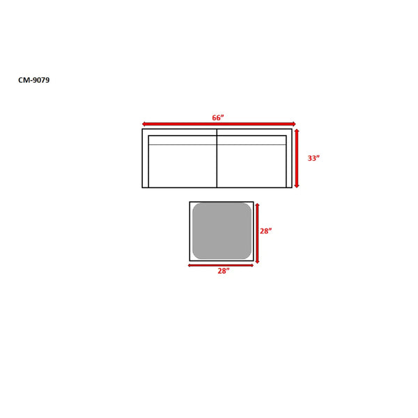 English Elm Lsi Elegant 3-Piece Patio Rattan Set With Plush Cushions – No Assembly, All-Weather Comfort & Style! B120S00072
