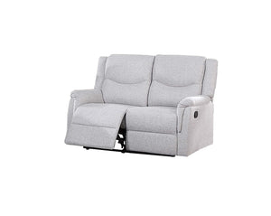English Elm Modern Reclining Loveseat with Burlap Upholstery Plush Padded Armrests Living Room Seating Beige B011P468527