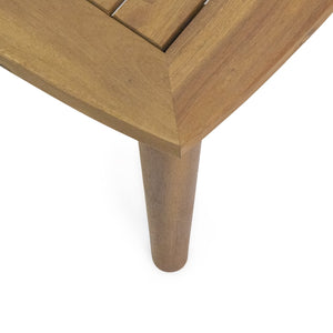 English Elm Christopher Knight Home® - Patio Loveseat & Coffee Table Set - Minimalist Acacia Wood Frame With Water-Resistant Cushions 68628.00BGE