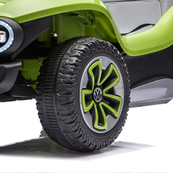 English Elm 12v Licensed Volkswagen Beetle Ride on Car with Remote Control and Suspension for Kids Green W1578P418186