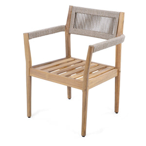 English Elm Christopher Knight Home® - Patio Acacia Wood Outdoor Club Chair Conversation Set with Side Table — Durable UV‑Resistant, Ergonomic Comfort Beige,Cream,Light Teak N770P313798L_N770P286668C004