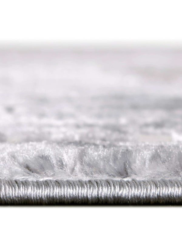 Unique Loom Aberdeen Derbyshire Machine Made Medallion Rug Gray, Navy Blue 5' 3" x 5' 3"