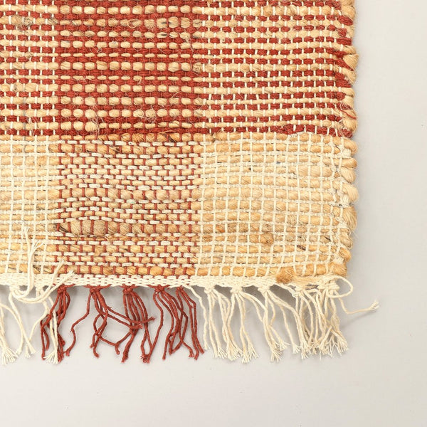 English Elm Area Rug, Handwoven Jute, Durable Dark Brown Plaid 5X7 Ft – Eco-Friendly, Versatile Decor For Your Home B346P321266