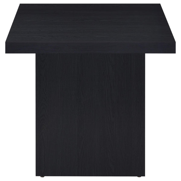 English Elm Caroline Matte Black 3 Piece Coffee and End Table Set for Modern Living Rooms B062S01597