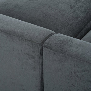 English Elm 124.8" Modular 7-seater L-shaped Sectional Plush Chenille Pine Frame Living Room N711P307955E