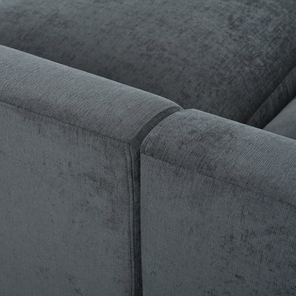 English Elm 124.8" Modular 7-seater L-shaped Sectional Plush Chenille Pine Frame Living Room N711P307955E
