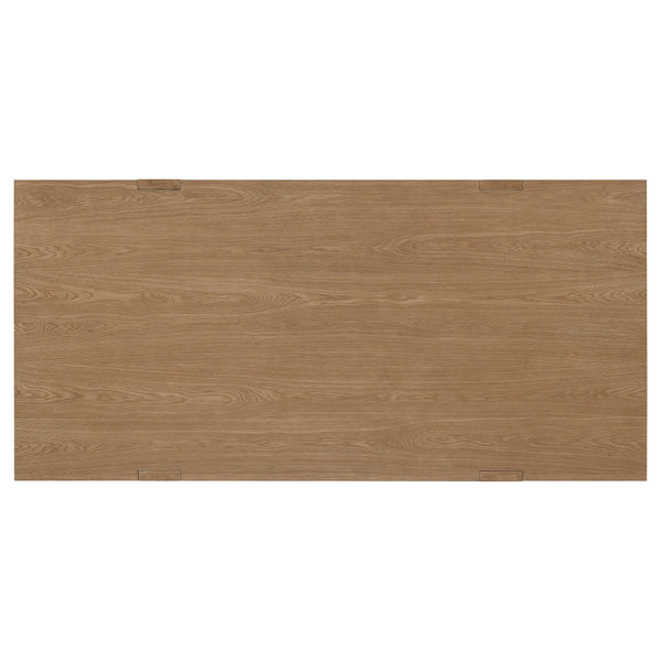 English Elm Gavilon Brown Rectangular Trestle Base Dining Table — Modern Farmhouse Wood Dining Table, 83.75" L B062S01221