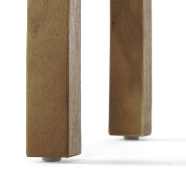 English Elm Selma Solid Acacia Wood Rectangular End Table Weatherproof Grain Finish Patio or Living Room N770P248135N