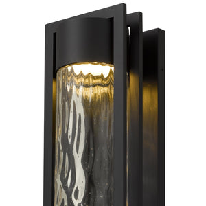 English Elm 25 Inch Hammered Glass Led Wall Sconce Dimmable Warm Light for Bath or Entryway B370P417691