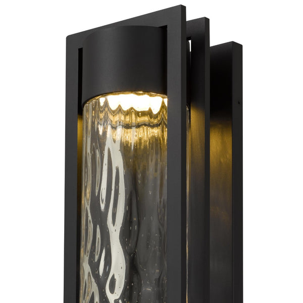 English Elm 25 Inch Hammered Glass Led Wall Sconce Dimmable Warm Light for Bath or Entryway B370P417691