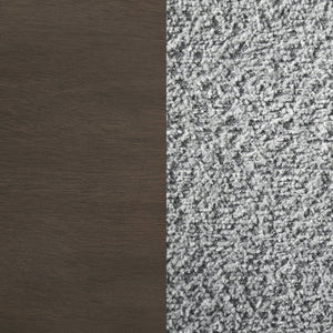 English Elm Perkins Dark Brown Upholstered Dining Side Chair Set of 2 — Transitional Wood Frame, Textured Geometric Backs, Comfortable Seats B062P375504